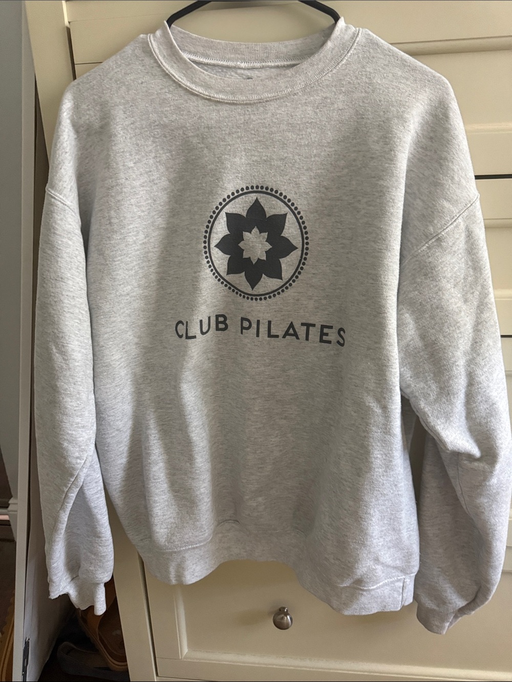 Club Pilates Gray Oversized Sweatshirt